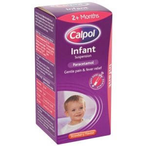 Calpol Infant Sugar Free Suspension Strawberry Flavour Liquid Paracetamol