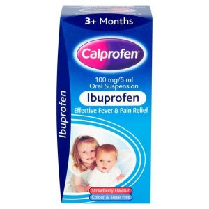 Calprofen Infant Sugar Free Suspension Strawberry Flavour Liquid Ibuprofen