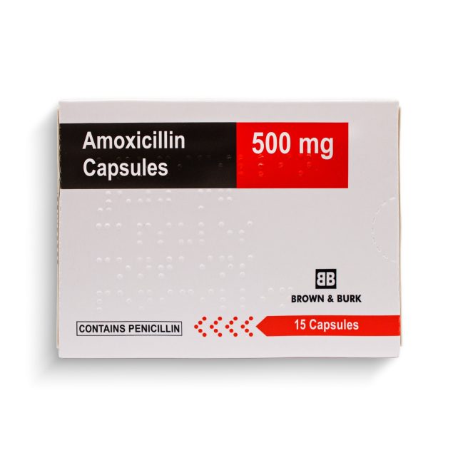amoxocillin 500mg tablet box